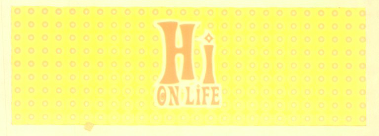Hi On Life ( Yellow Background) Device mark 1322160 Trademark