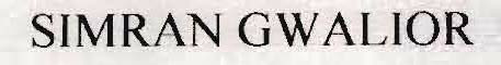 Simran Gwalior Device mark 922926 Trademark