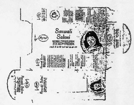 Sanwali Saloni (label) Device mark 1260004 Trademark