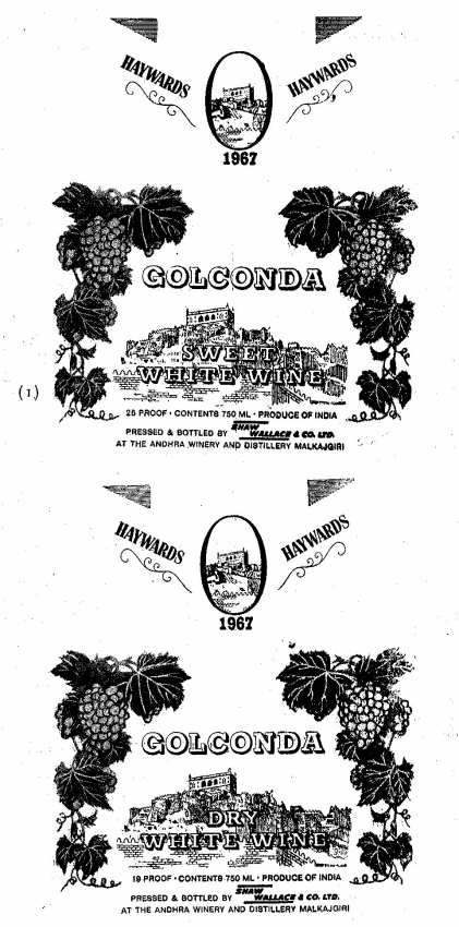 Haywards Golconda (device) Device mark 246451 Trademark