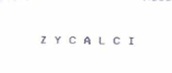 Z Y C A L C I Device mark 938111 Trademark