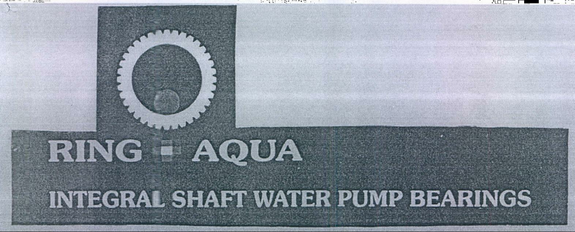 Ring+ Aqua Integeral Shaft Water Pump Berarings. Device mark 932977 Trademark