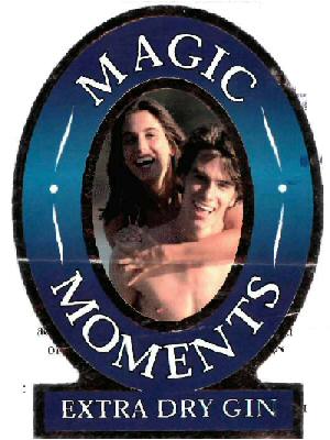 Magic Moments Extra Dry Gin Device mark 1281759 Trademark