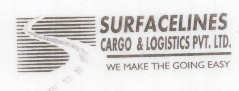 Surfacelines Cargo & Logistics Pvt Ltd (logo) Device mark 1395806 Trademark