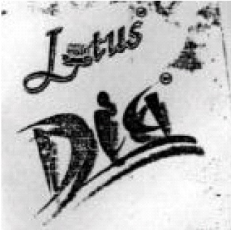 Lotus Dia Label Device mark 1311847 Trademark
