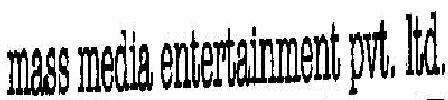 Mass Media Entertainment Pvt. Ltd. Device mark 1426426 Trademark