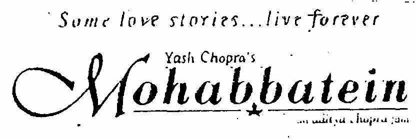 Mohabbatein (label) Device mark 1014388 Trademark