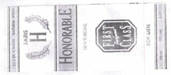 Honorable First Perfumes Class Device mark 1073925 Trademark