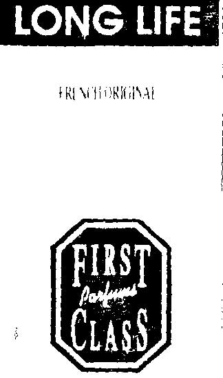 Long Life First Perfumes Class Device mark 1073926 Trademark