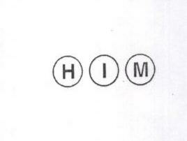 Him (in Circle) Device mark 1446228 Trademark