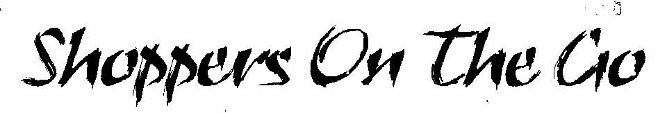 Shoppers On The Go (letter Written In Special Form) Device mark 1470093 Trademark