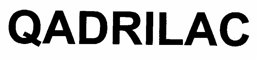 Qadrilac (letter Written In Heavy Character) Device mark 1470974 Trademark
