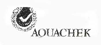 Aquachek (lable) Device mark 1183244 Trademark