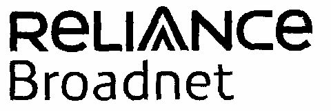 Reliance Broadnet (special Form Of Writing) Device mark 1501009 Trademark