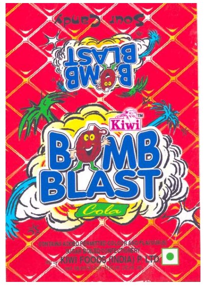 Bomb Blast (label) Device mark 1262772 Trademark