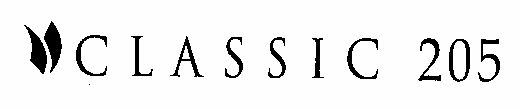 C L A S S I C 205 (lable) Device mark 1521136 Trademark