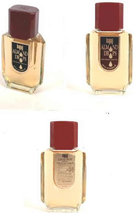 Bajaj Almond Drops (label) Device mark 1560098 Trademark