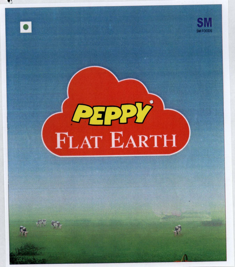Peppy Flat Earth (label) Device mark 1551482 Trademark