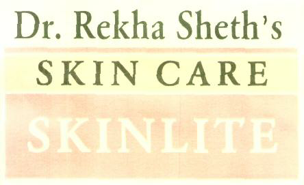 Dr. Rekha Sheth"s Skin Care Skinlite (label) Device mark 1591258 Trademark