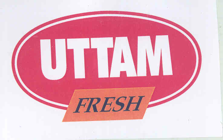 Uttam Fresh (label) Device mark 1566873 Trademark