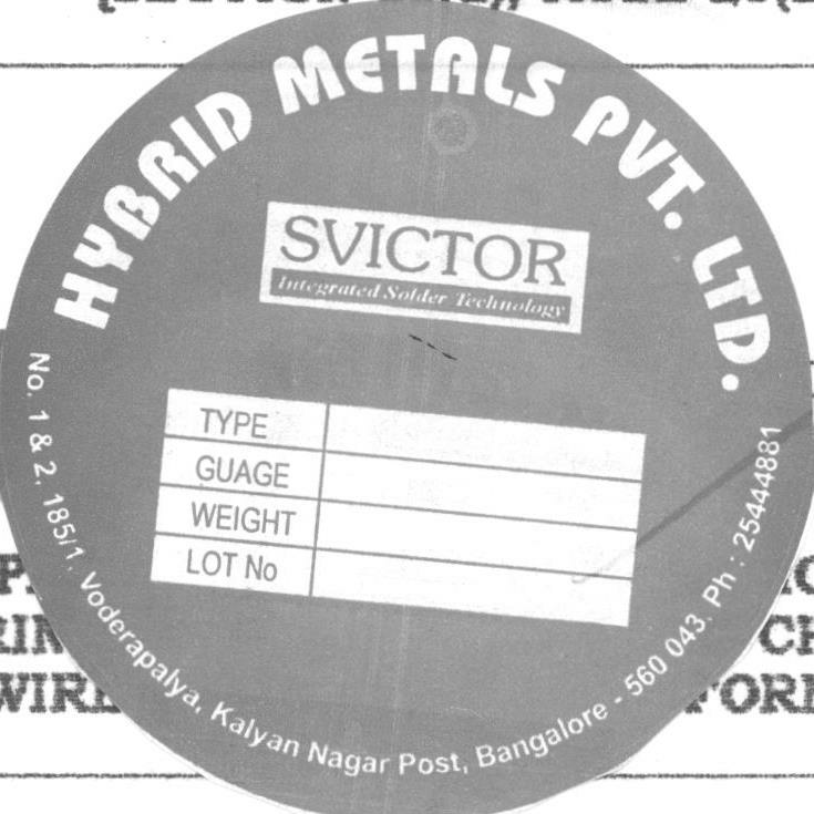 Hybrid Metals Pvt. Ltd. Device mark 1596971 Trademark