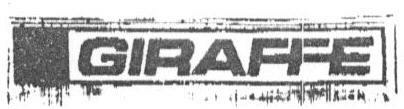 Giraffe (label) Device mark 1650648 Trademark