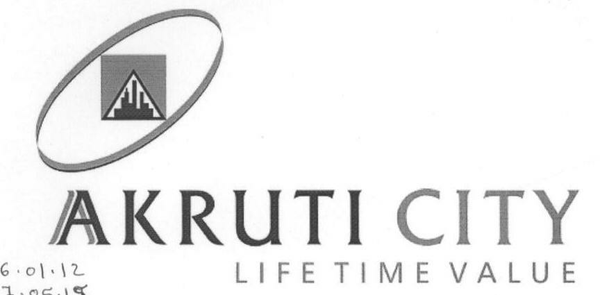 A K R U T I C I T Y (device) Device mark 1641914 Trademark