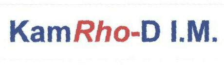 Kamrho-d I.m. (label) Device mark 1680769 Trademark