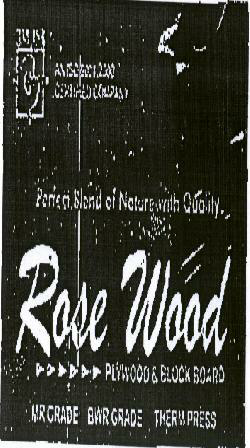 Rose Wood[label] Device mark 1304897 Trademark