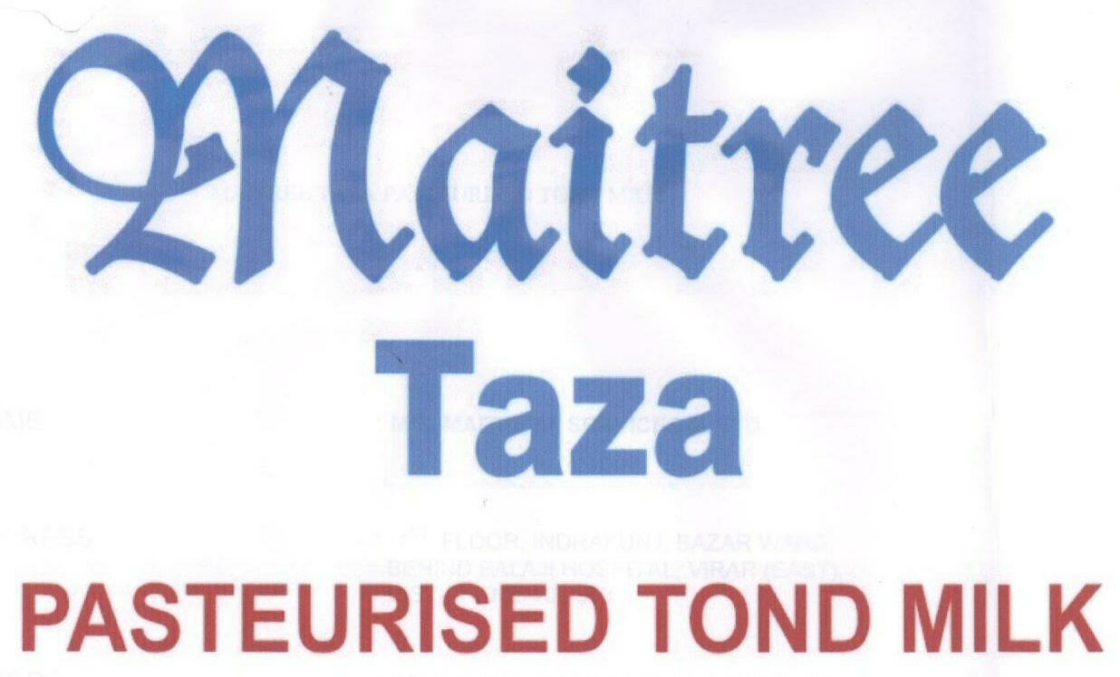 Maitree Taza (device) Device mark 1672072 Trademark