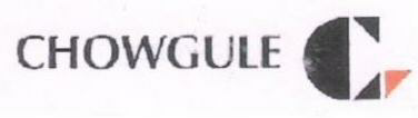 Chowgule (device) Device mark 1671812 Trademark