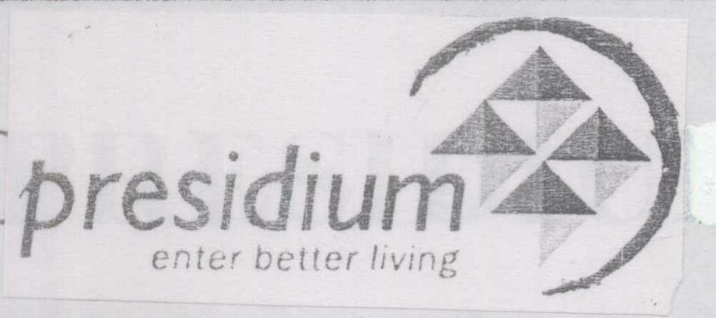 Presidium Enter Better Living ( Logo ) Device mark 1349632 Trademark