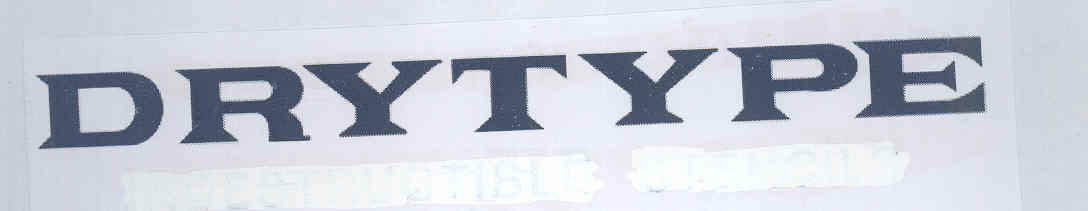 Drytype (label) Device mark 1697347 Trademark