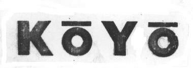 K O Y O (label) Device mark 1667088 Trademark