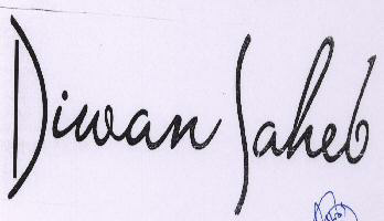 Diwan Saheb Device mark 1681331 Trademark