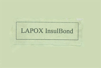 Lapox Insulbond Device mark 1680356 Trademark