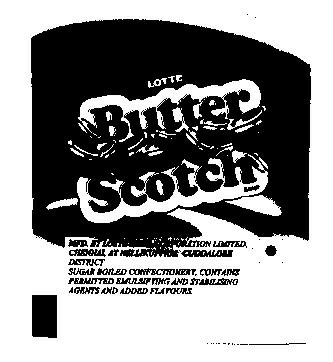 Lotte Butter Scotch (label) Device mark 1364718 Trademark