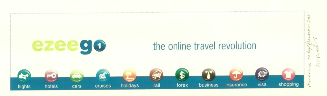 Ezeego The Online Travel Revolution (label) Device mark 1457958 Trademark