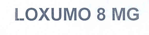 Loxumo 8 Mg (device) Device mark 1701710 Trademark