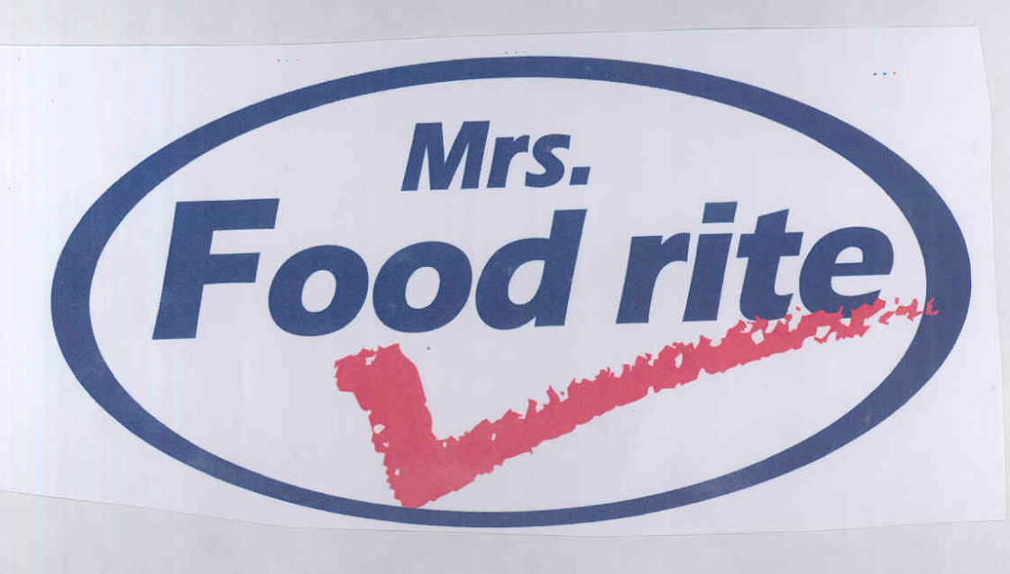 Mrs. Food Rite (label) Device mark 1757622 Trademark