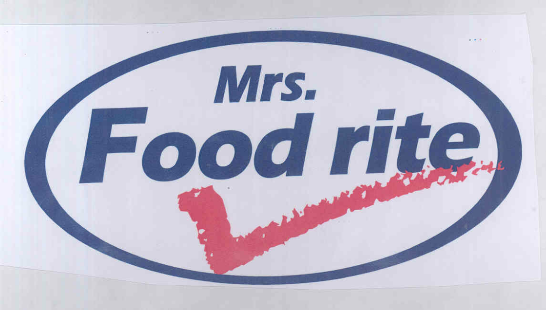 Mrs. Food Rite (label) Device mark 1757623 Trademark
