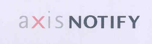 Axis Notify (device) Device mark 1746821 Trademark