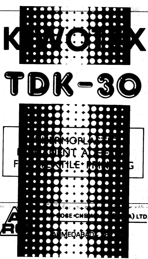 Kiwotex Tdk-30 (label) Device mark 1517805 Trademark