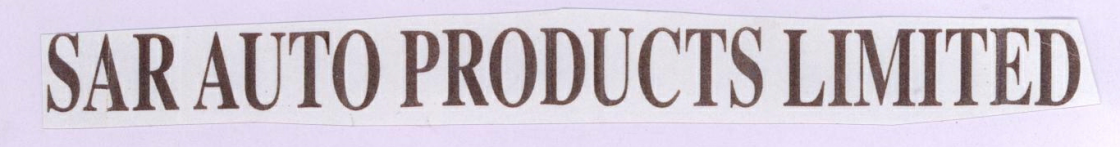 Sar Auto Products Limited (label) Device mark 1787593 Trademark