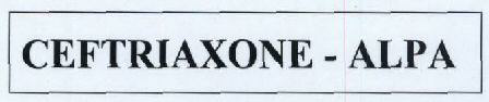 Ceftriaxone-alpa Device mark 1787531 Trademark