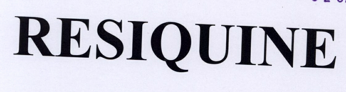 Resiquine Device mark 1770502 Trademark