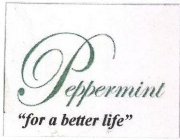 Peppermint "for A Better Life" (label) Device mark 1577953 Trademark