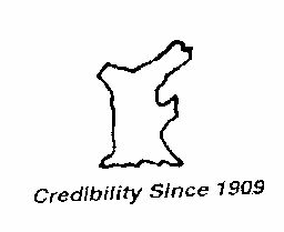 Credibility Since 1909 (logo) Device mark 1504014 Trademark
