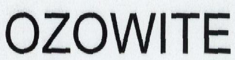 Ozowite Device mark 1533186 Trademark
