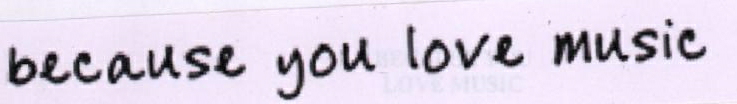 Because You Love Music Device mark 1816987 Trademark